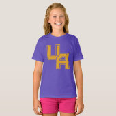 Universität Albany - Initials-Logo T-Shirt (Vorne ganz)