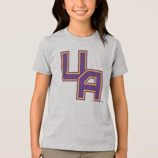 Universität Albany - Initials-Logo Tri-Blend Shirt (Vorderseite)