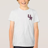 Universität Albany - Initials-Logo Tri-Blend Shirt (Vorderseite)