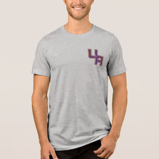 Universität Albany - Initials-Logo Tri-Blend Shirt