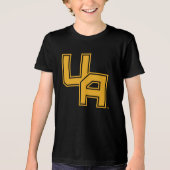 Universität Albany - Initials-Logo Tri-Blend Shirt (Vorderseite)