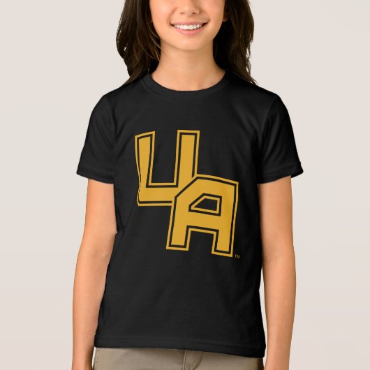 Universität Albany - Initials-Logo Tri-Blend Shirt (Vorderseite)