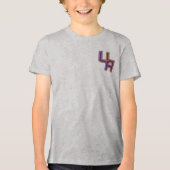 Universität Albany - Initials-Logo Tri-Blend Shirt (Vorderseite)