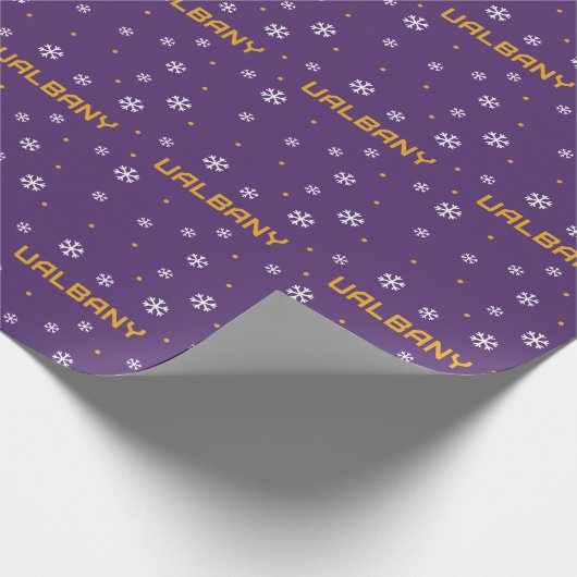 Universität Albany Wordmark 2 Geschenkpapier (Ecke)