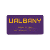 Universität Albany Wordmark Adressaufkleber (Vorne)