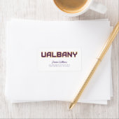 Universität Albany Wordmark Adressaufkleber (Insitu)