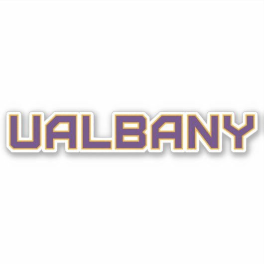Universität Albany Wordmark Aufkleber (Vorderseite)