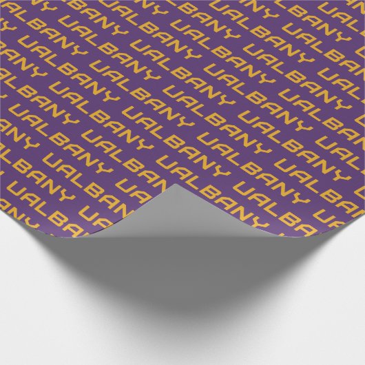 Universität Albany Wordmark Geschenkpapier (Ecke)