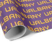 Universität Albany Wordmark Geschenkpapier (Rolleneckpunkt)