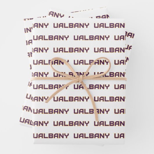 Universität Albany Wordmark Geschenkpapier Set (Beispiel)