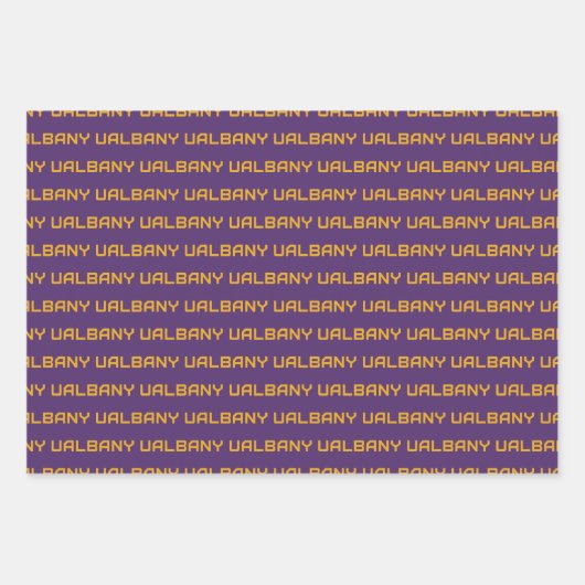 Universität Albany Wordmark Geschenkpapier Set (Vorderseite 2)