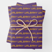 Universität Albany Wordmark Geschenkpapier Set (Beispiel)
