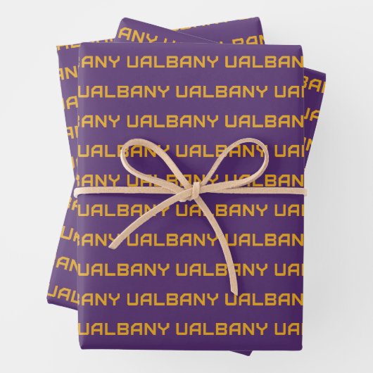 Universität Albany Wordmark Geschenkpapier Set (Beispiel)