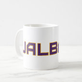 Universität Albany Wordmark Kaffeetasse (Vorderseite Links)