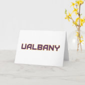 Universität Albany Wordmark Karte (Gelbe Blume)