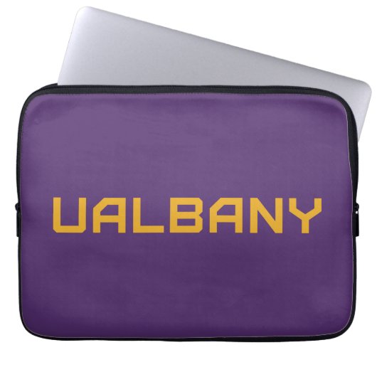 Universität Albany Wordmark Laptopschutzhülle (Vorderseite)