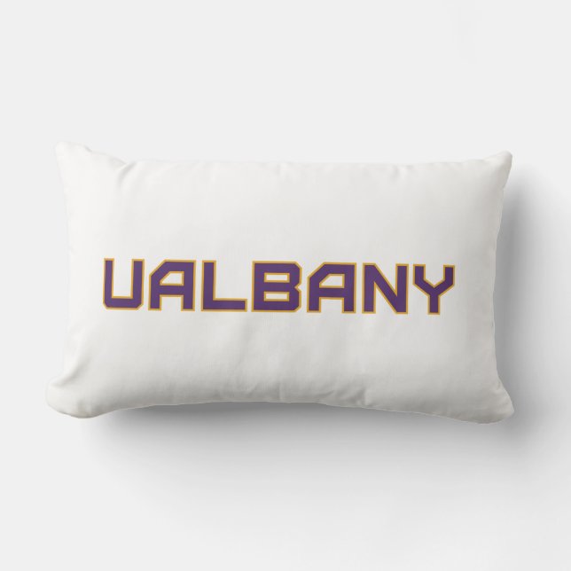 Universität Albany Wordmark Lendenkissen (Vorderseite)