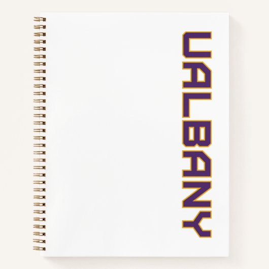 Universität Albany Wordmark Notizblock (Vorderseite)