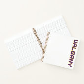 Universität Albany Wordmark Notizblock (Innenseite)