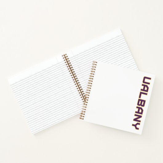 Universität Albany Wordmark Notizblock (Innenseite)