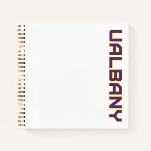 Universität Albany Wordmark Notizblock (Vorderseite)