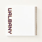 Universität Albany Wordmark Notizblock (Rückseite)