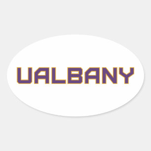 Universität Albany Wordmark Ovaler Aufkleber