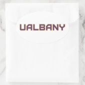 Universität Albany Wordmark Ovaler Aufkleber (Tasche)
