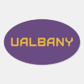 Universität Albany Wordmark Ovaler Aufkleber (Vorderseite)