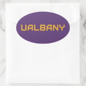 Universität Albany Wordmark Ovaler Aufkleber (Tasche)