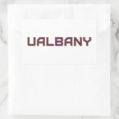 Universität Albany Wordmark Rechteckiger Aufkleber (Tasche)