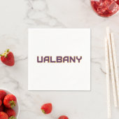 Universität Albany Wordmark Serviette (Beispiel)