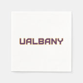 Universität Albany Wordmark Serviette (Vorderseite)