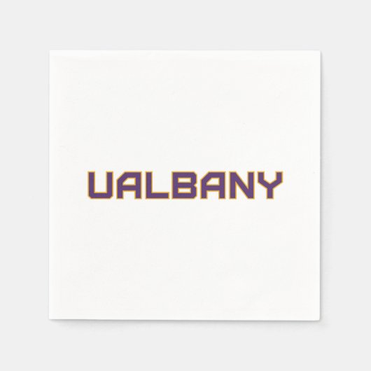 Universität Albany Wordmark Serviette (Vorderseite)