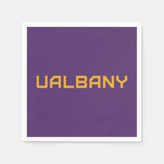 Universität Albany Wordmark Serviette (Vorderseite)