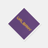 Universität Albany Wordmark Serviette (Ecke)