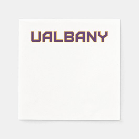 Universität Albany Wordmark Serviette (Vorderseite)