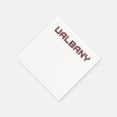 Universität Albany Wordmark Serviette (Ecke)