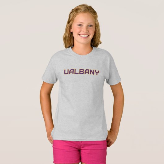 Universität Albany Wordmark T-Shirt (Vorne ganz)
