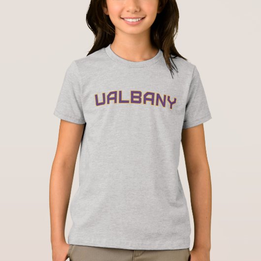 Universität Albany Wordmark Tri-Blend Shirt (Vorderseite)