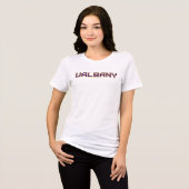 Universität Albany Wordmark Tri-Blend Shirt (Vorderseite voll)