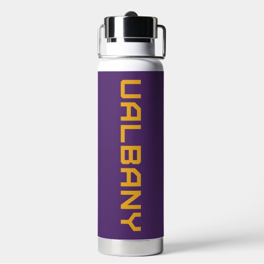 Universität Albany Wordmark Trinkflasche (Hinten)
