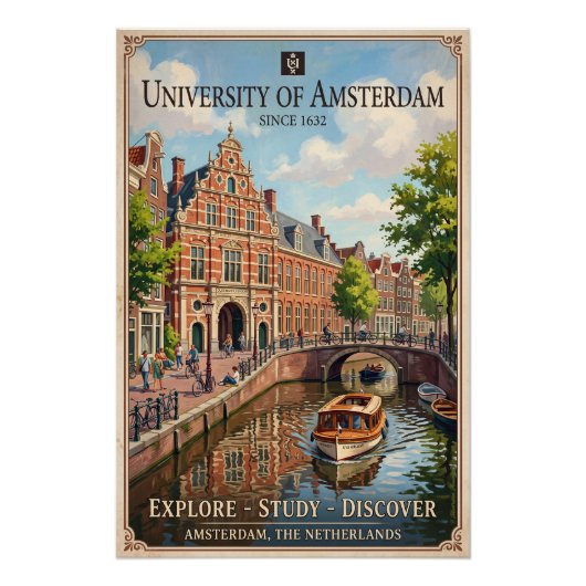 Universität Amsterdam  Poster (Vorderseite)