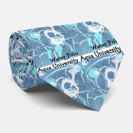 Universität Aqua Krawatte (Gerollt)