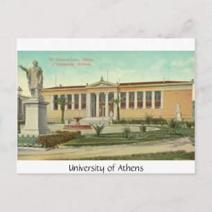 Universität Athen, Postkarte