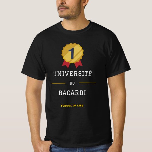 Universität Bacardi T-Shirt (Vorderseite)