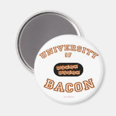 Universität Bacon Magnet (Vorderseite/Rückseite)