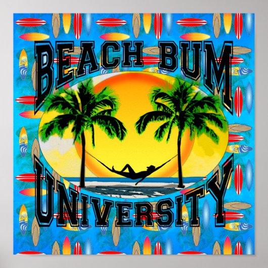 Universität Beach Bum Poster (Vorne)