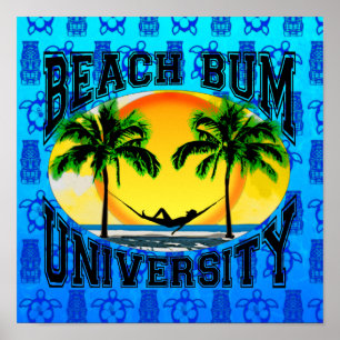 Universität Beach Bum Poster
