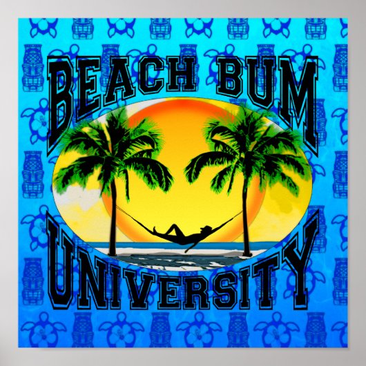 Universität Beach Bum Poster (Vorne)